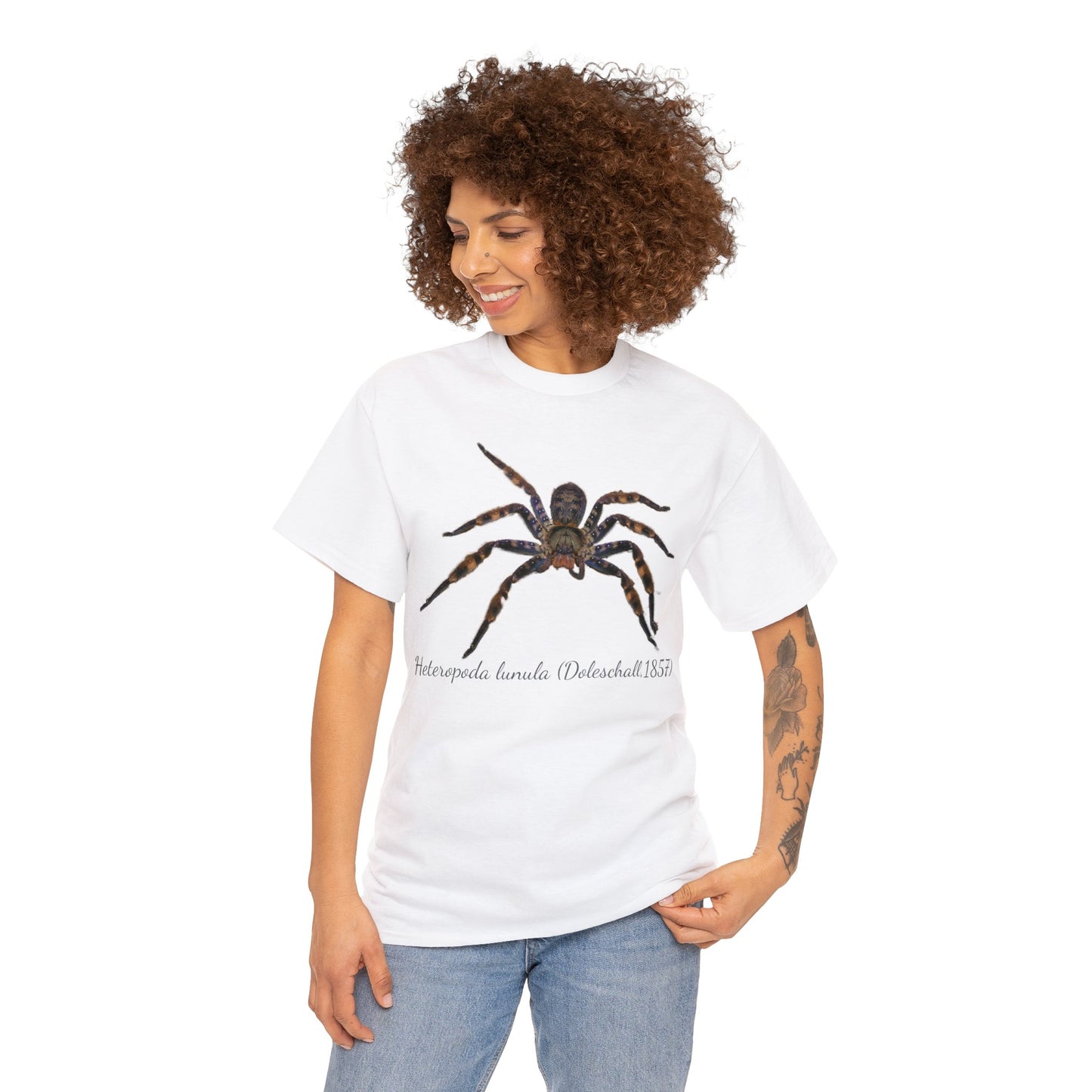 Heteropoda lunula Unisex Heavy Cotton Tee