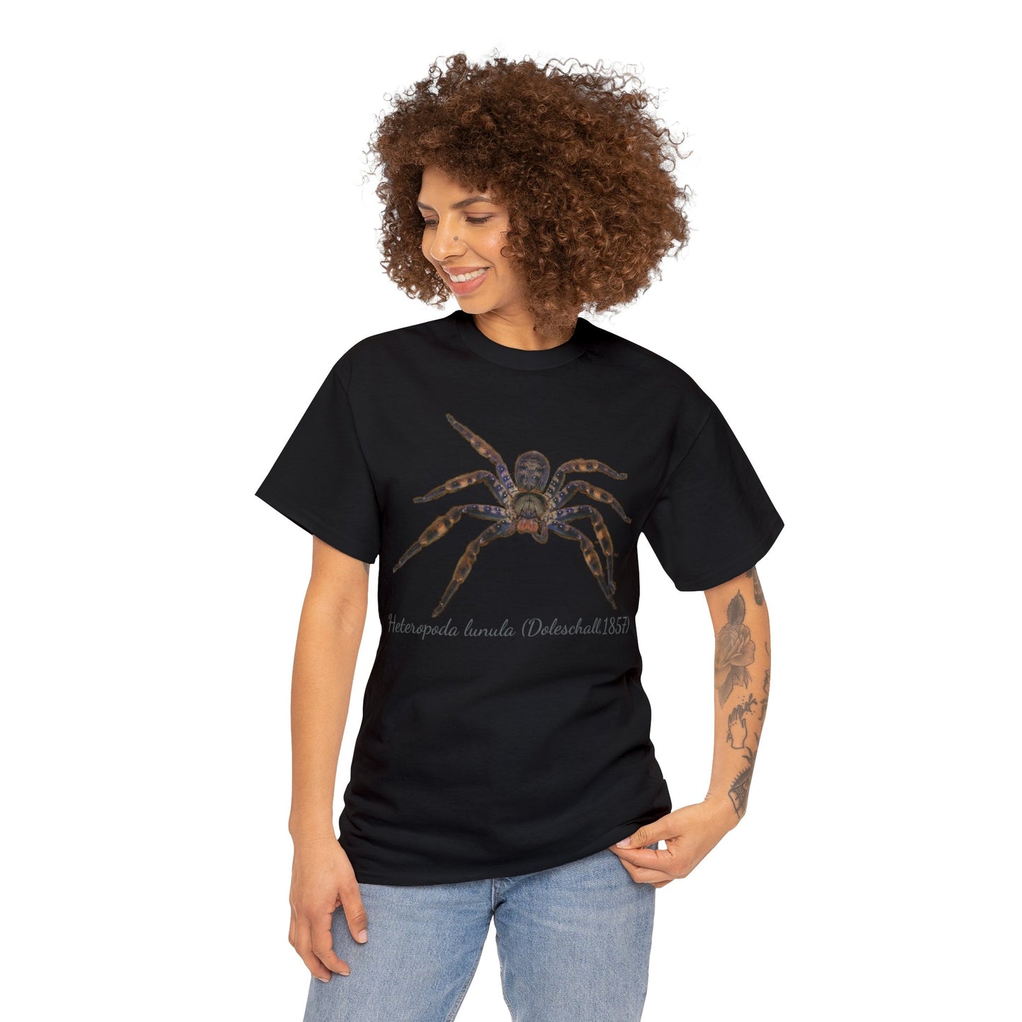 Heteropoda lunula Unisex Heavy Cotton Tee