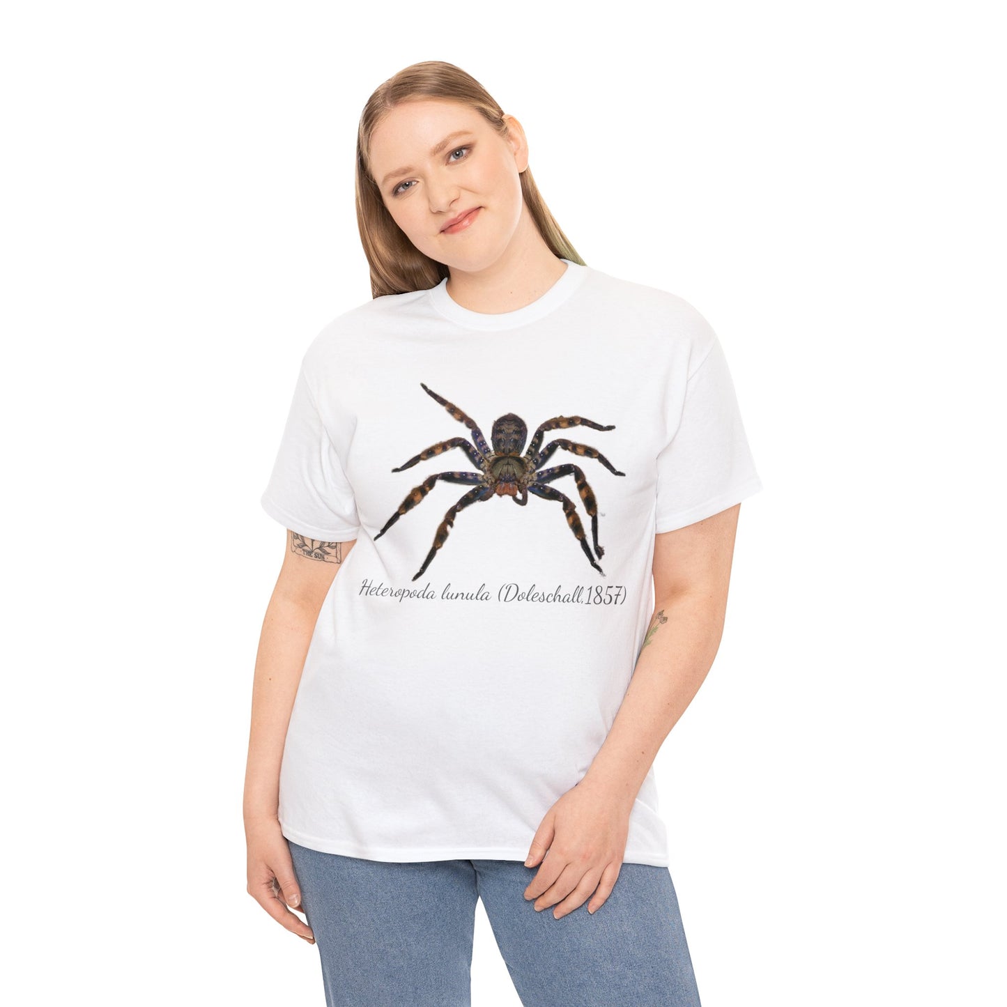 Heteropoda lunula Unisex Heavy Cotton Tee