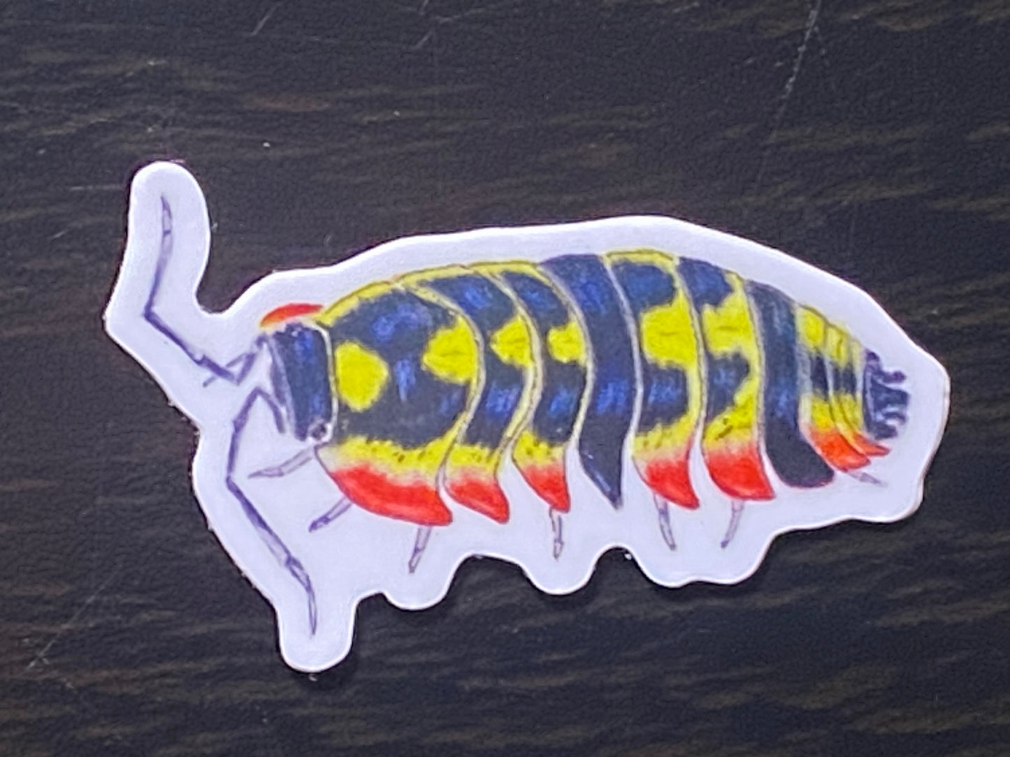 1” Vinyl stickers (10 pack of assorted isopods)