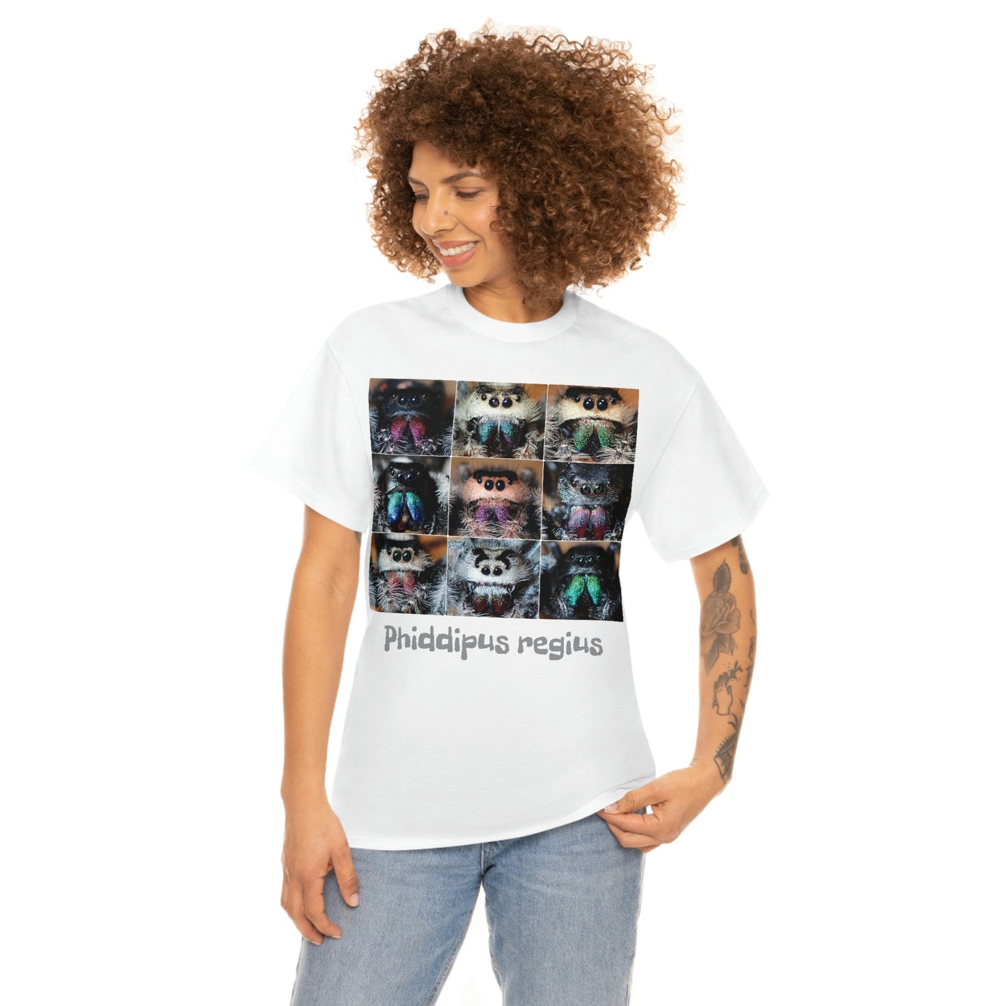 Jumping spider Unisex Heavy Cotton Tee