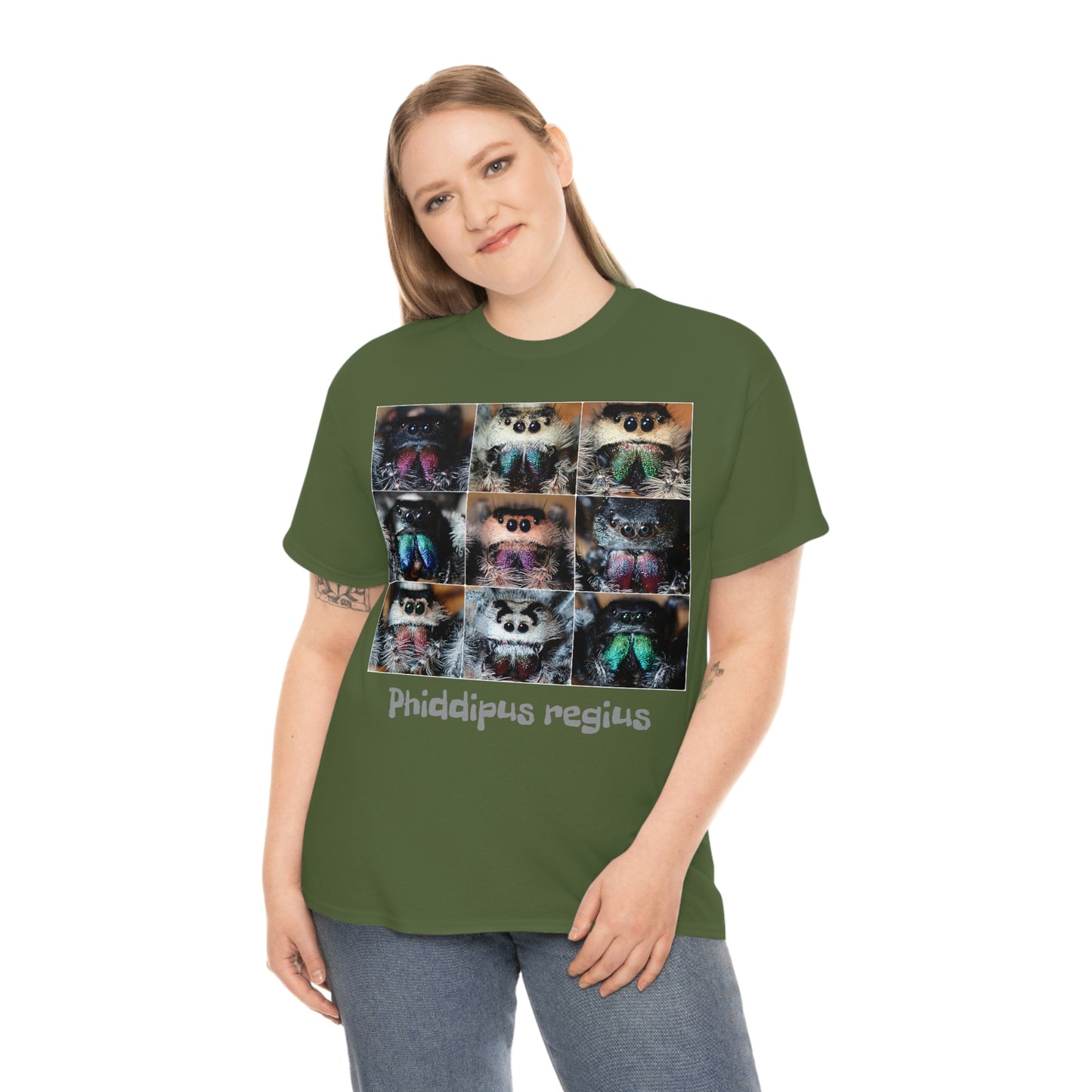 Jumping spider Unisex Heavy Cotton Tee