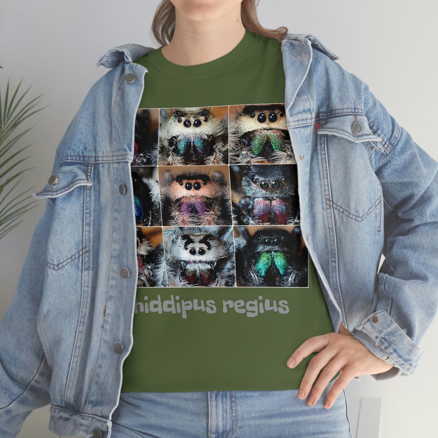 Jumping spider Unisex Heavy Cotton Tee