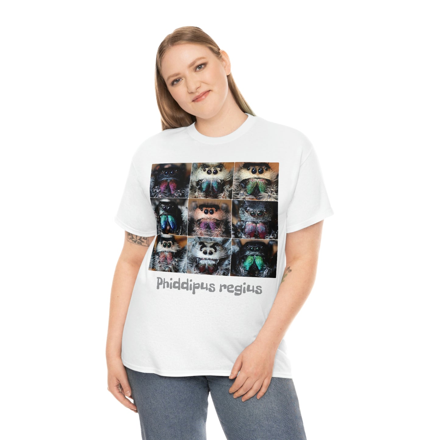 Jumping spider Unisex Heavy Cotton Tee