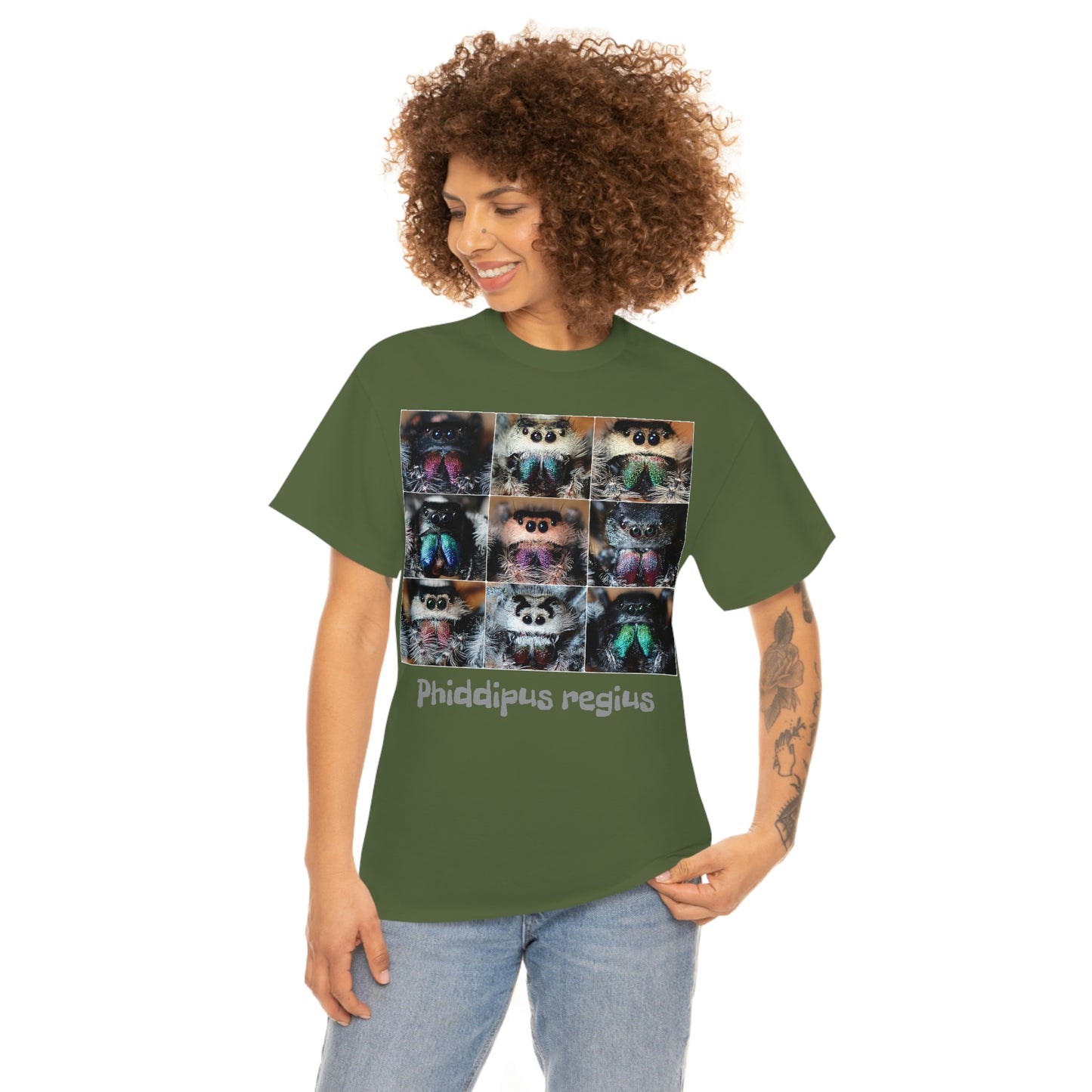 Jumping spider Unisex Heavy Cotton Tee