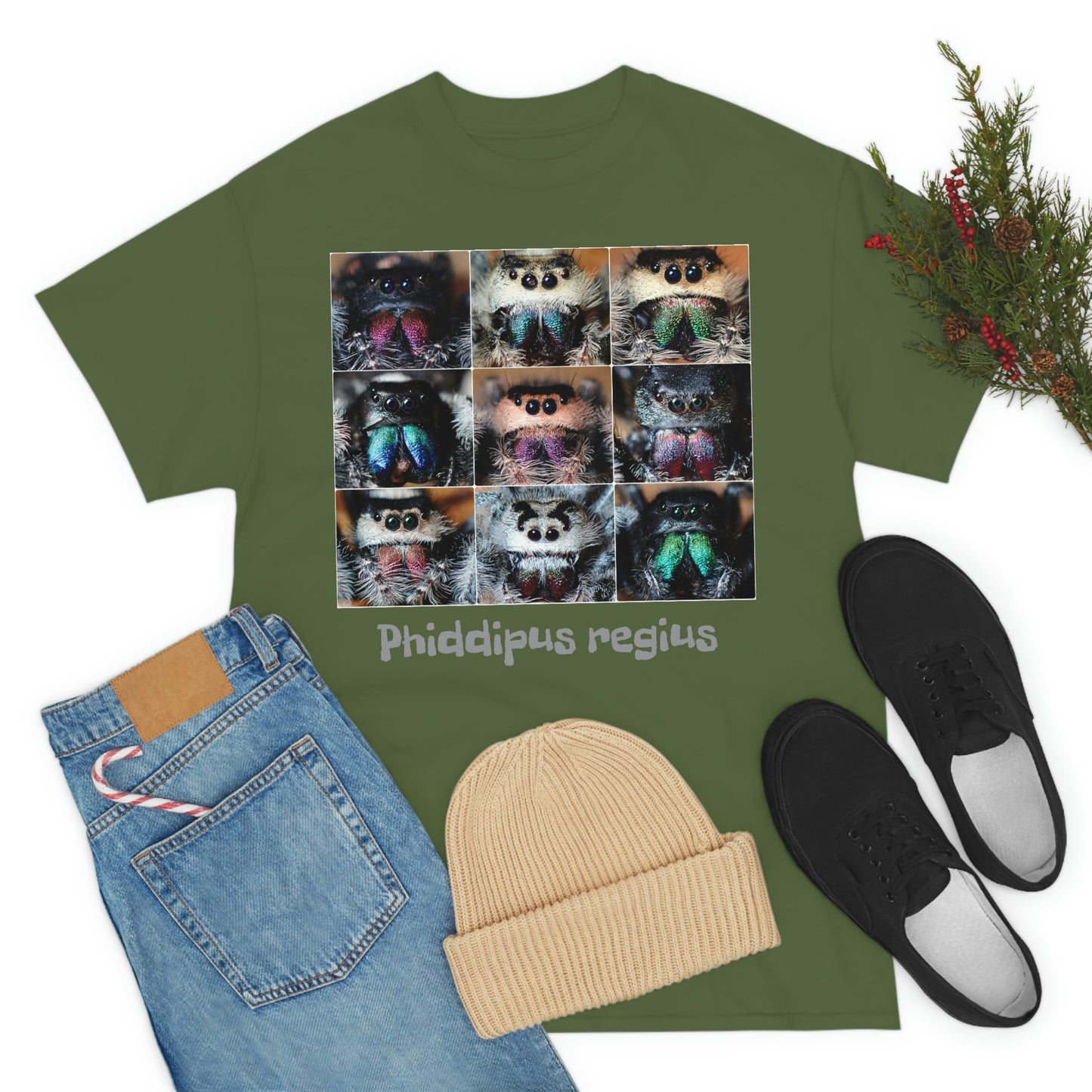 Jumping spider Unisex Heavy Cotton Tee