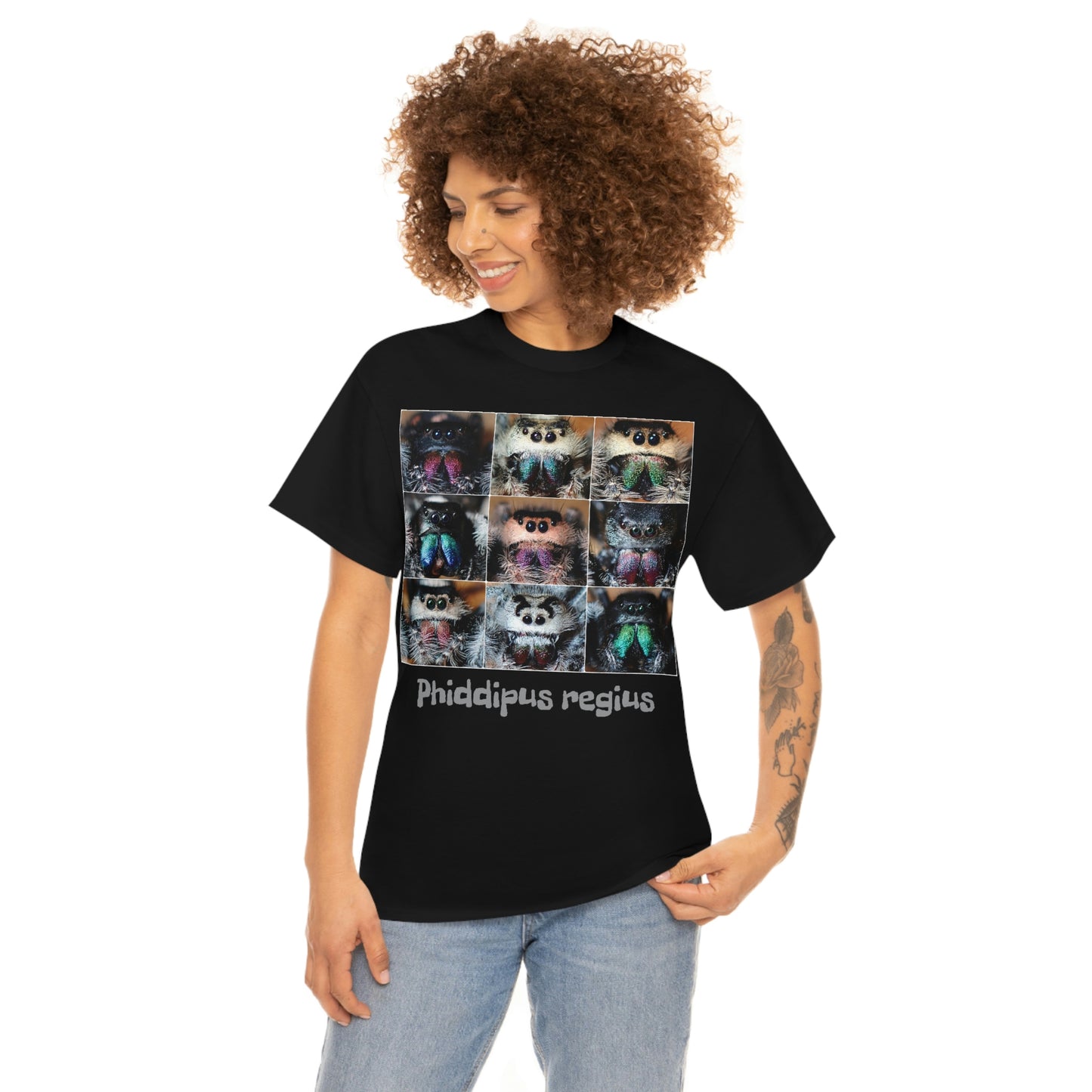 Jumping spider Unisex Heavy Cotton Tee