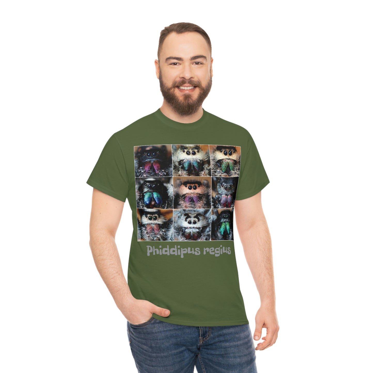 Jumping spider Unisex Heavy Cotton Tee