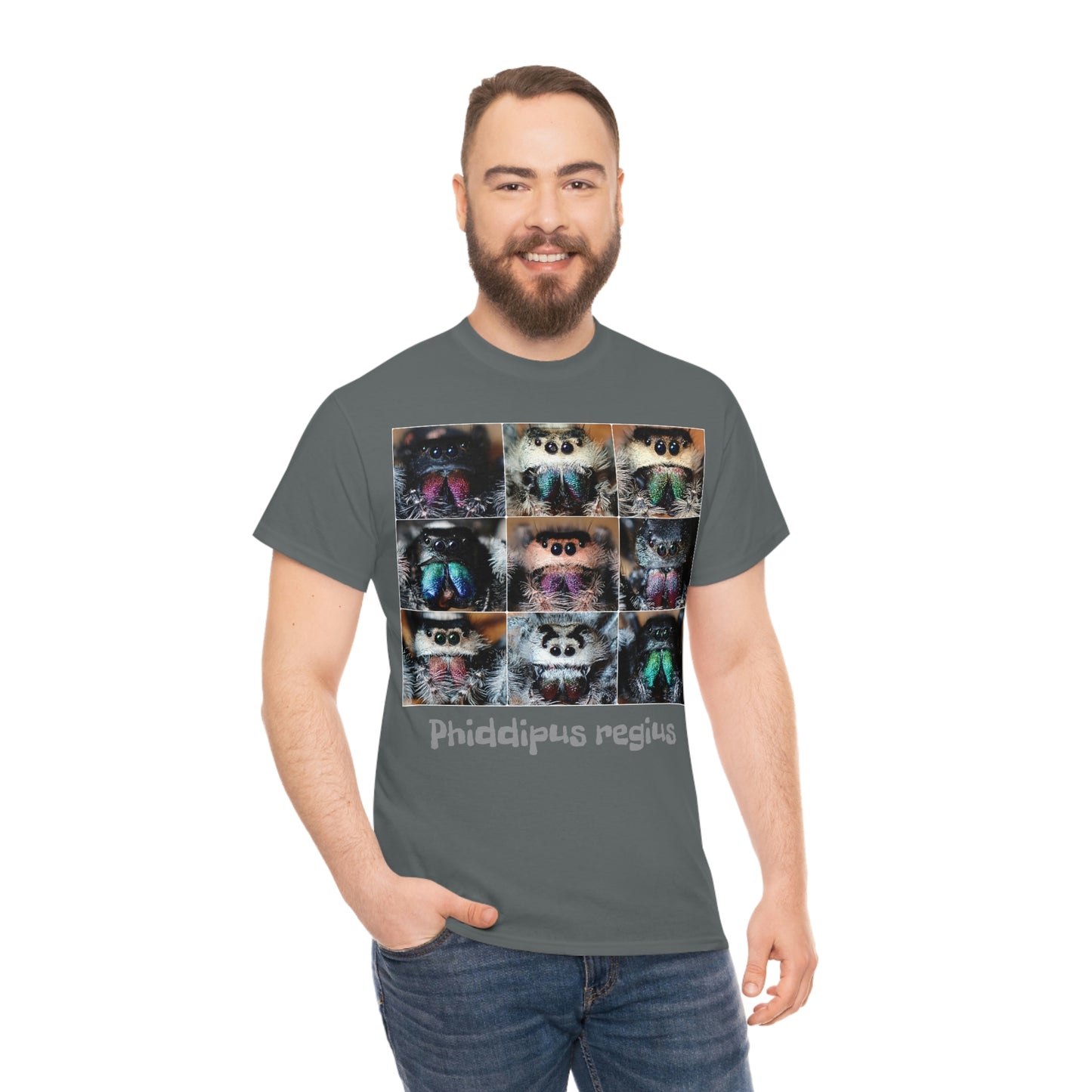 Jumping spider Unisex Heavy Cotton Tee