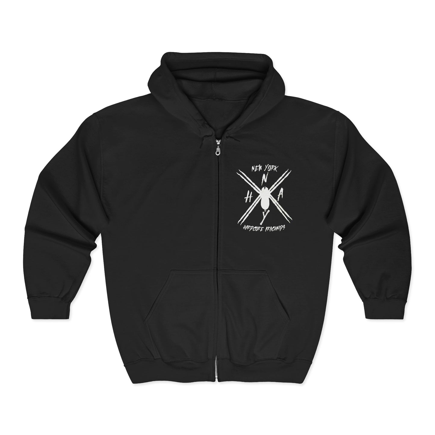 Hardcore Arachnids Unisex Heavy Blend Full Zip Hooded Sweatshirt