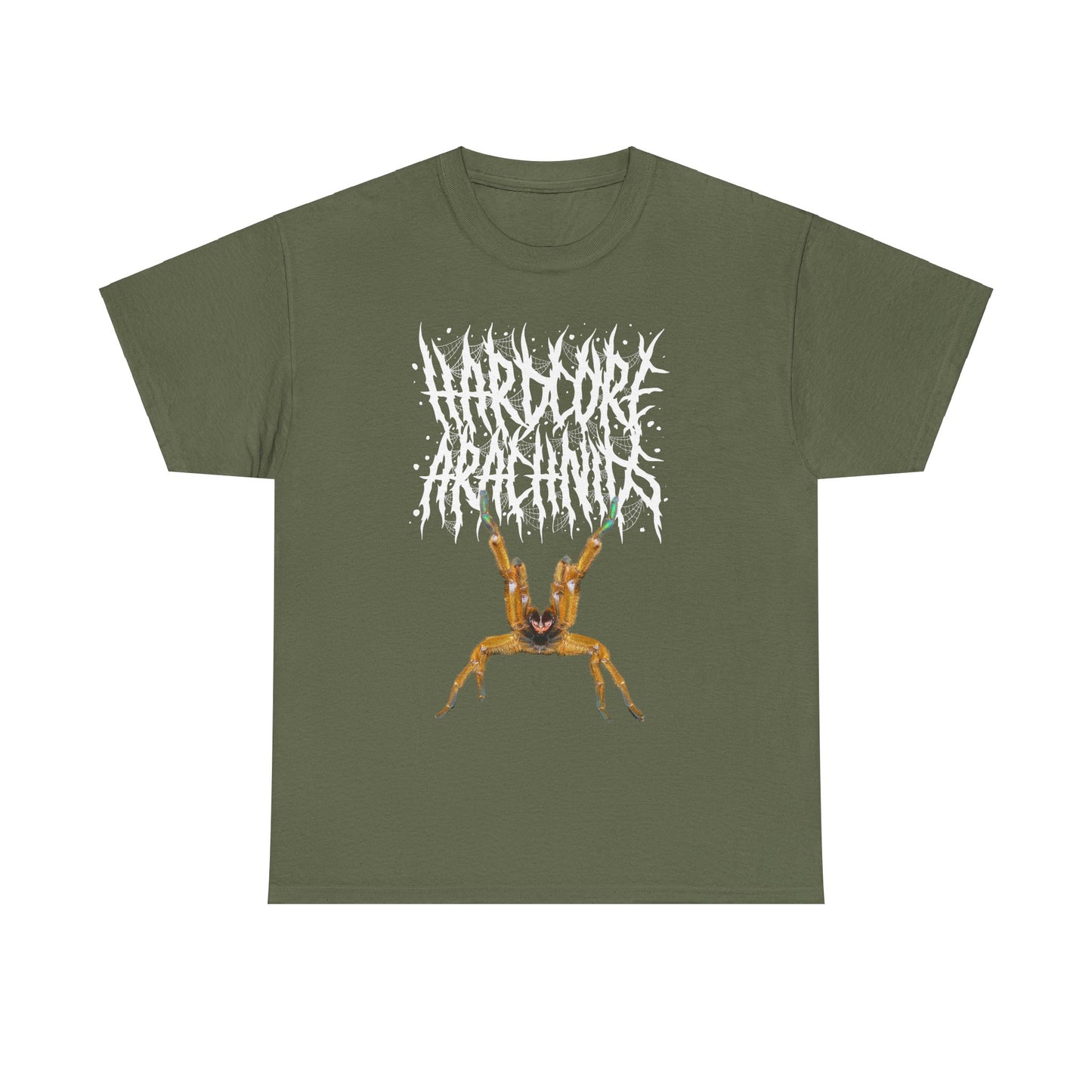 Hardcore Arachnids death metal logo/P. murnius Unisex Heavy Cotton Tee