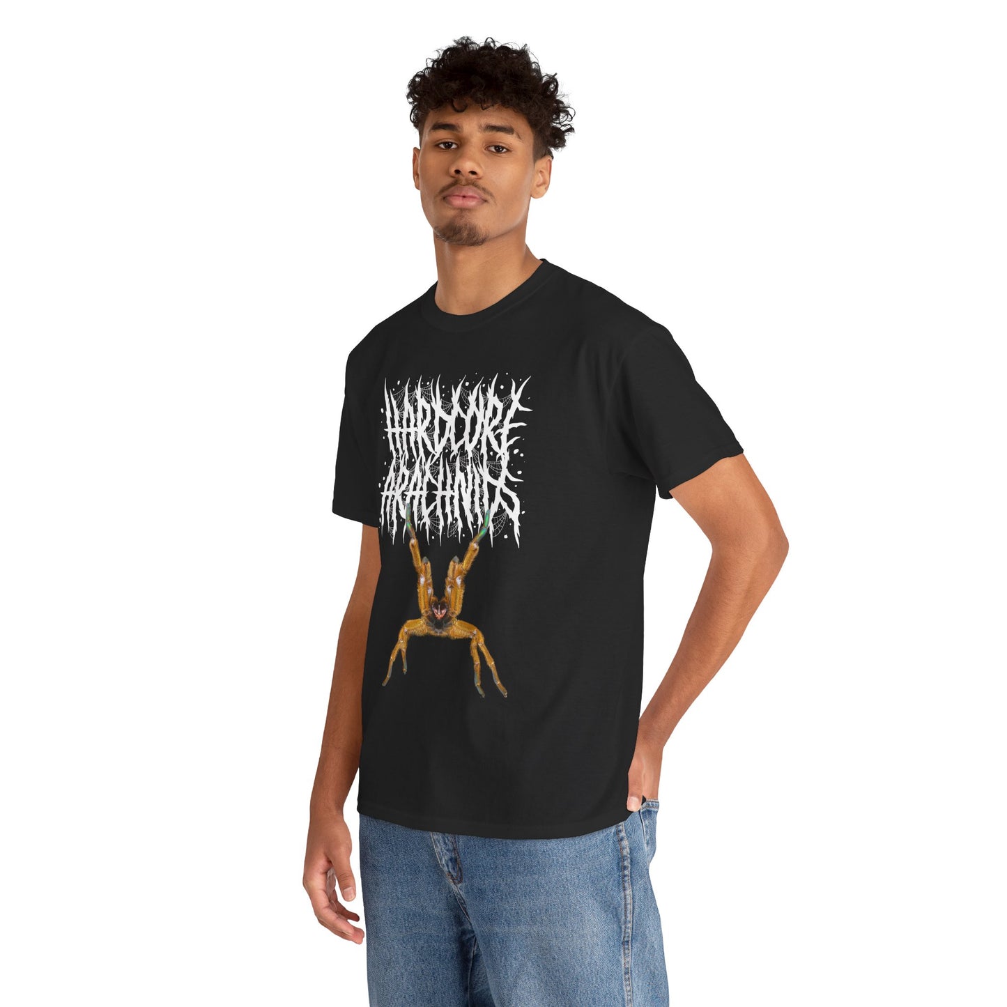 Hardcore Arachnids death metal logo/P. murnius Unisex Heavy Cotton Tee