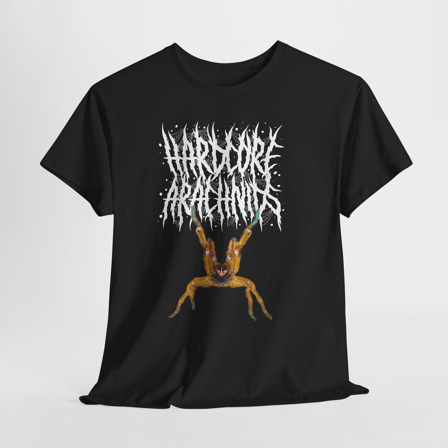 Hardcore Arachnids death metal logo/P. murnius Unisex Heavy Cotton Tee