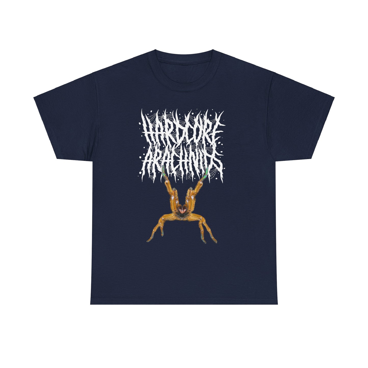 Hardcore Arachnids death metal logo/P. murnius Unisex Heavy Cotton Tee